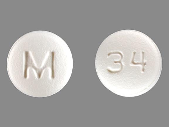 Pill M 34 White Round is Anastrozole