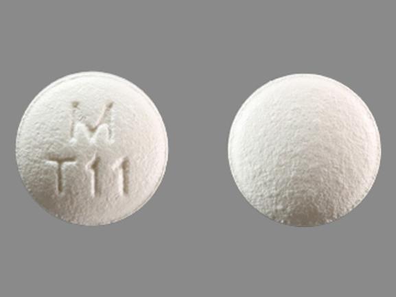 Pill M T11 White Round is Topiramate