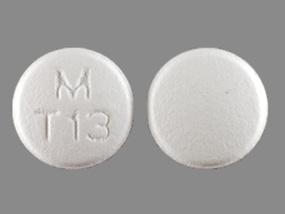 Pill M T13 White Round is Topiramate