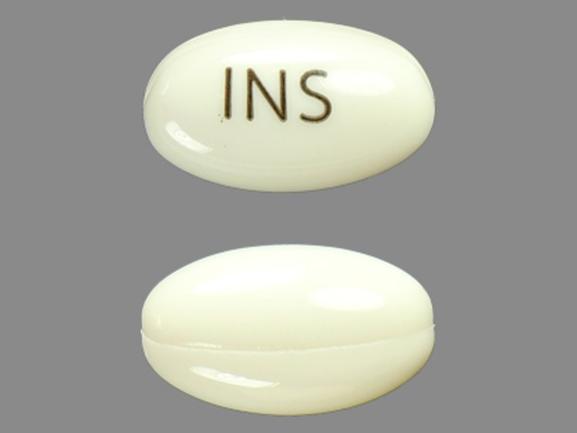 Pill INS White Capsule/Oblong is Dronabinol