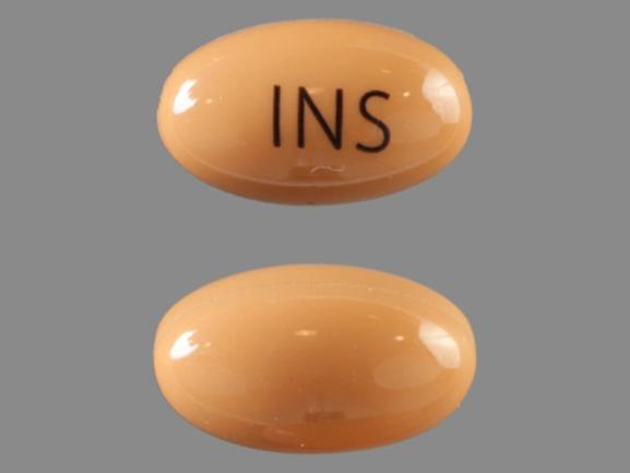 Pill INS Tan Capsule/Oblong is Dronabinol