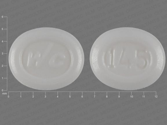 Pill WC 145 White Oval is femhrt