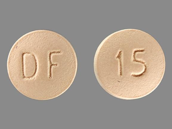 Pill DF 15 Orange Round is Enablex