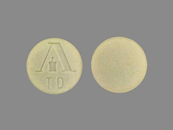 Pill A TD Beige Round is Armour Thyroid