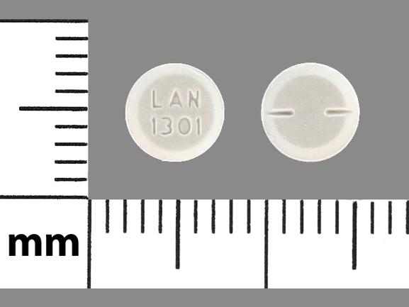 Pill LAN 1301 White Round is Primidone