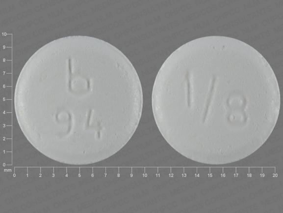 Pill b 94 1/8 White Round is Clonazepam