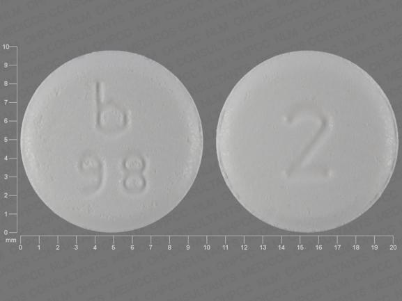 Pill b 98 2 White Round is Clonazepam