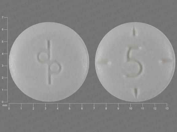 Pill dp 5 White Round is Adderall