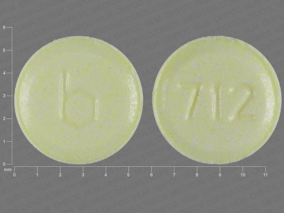 Pill b 712 Yellow Round is Tri-Legest Fe