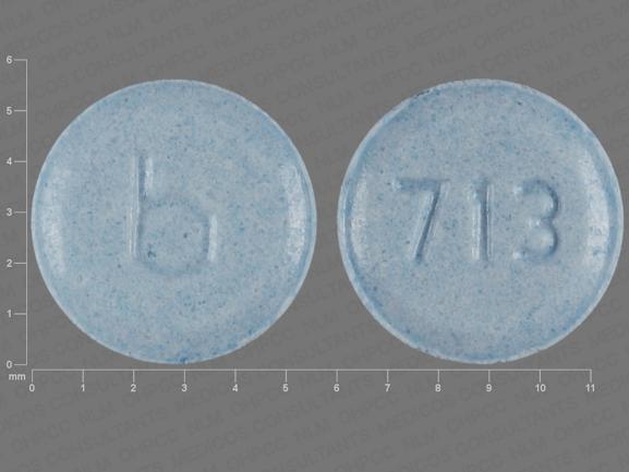 Pill b 713 Blue Round is Tri-Legest Fe