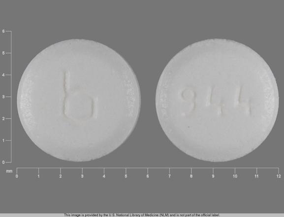 Pill b 944 White Round is Balziva