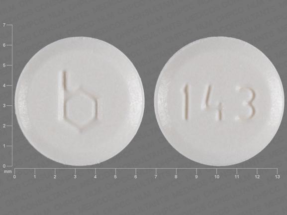 Pill b 143 White Round is Kelnor 1/35