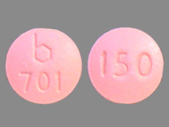 Pill b 701 150 Pink Round is Demeclocycline Hydrochloride