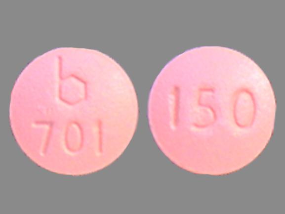 Pill b 701 150 Pink Round is Demeclocycline Hydrochloride