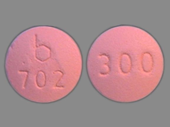 Pill 300 b 702 Pink Round is Demeclocycline Hydrochloride