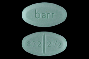 Warfarin sodium 2.5 mg barr 832 2 1/2