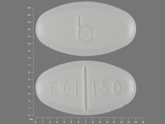 Pill b 861 150 White Oval is Flecainide Acetate