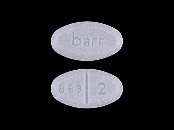 Warfarin sodium 2 mg barr 869 2