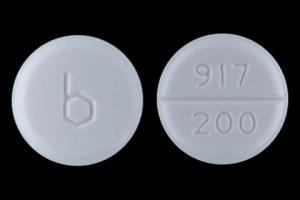 Pill b 917 200 White Round is Amiodarone Hydrochloride