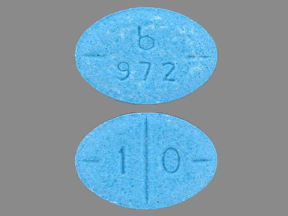 Pill b 972 1 0 Blue Elliptical/Oval is Amphetamine and Dextroamphetamine