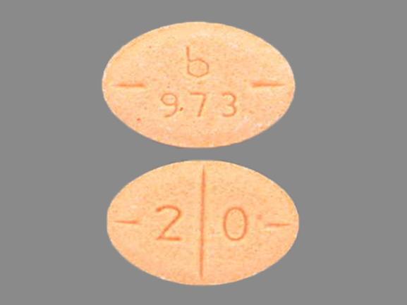 Amphetamine and dextroamphetamine 20 mg b 973 2 0