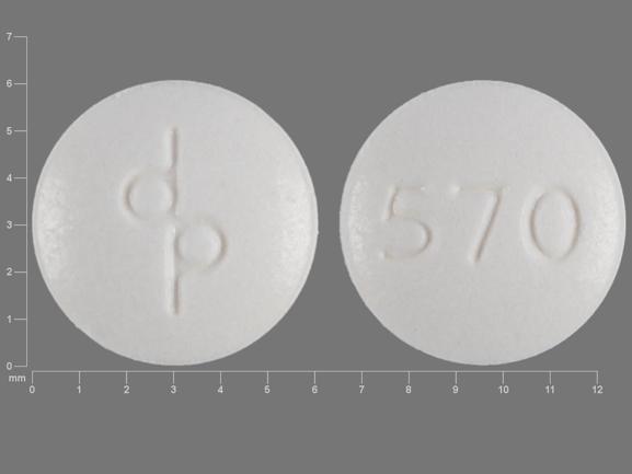 Pill dp 570 White Round is Apri