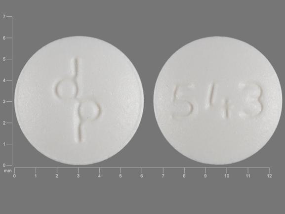 Pill dp 543 White Round is Cryselle