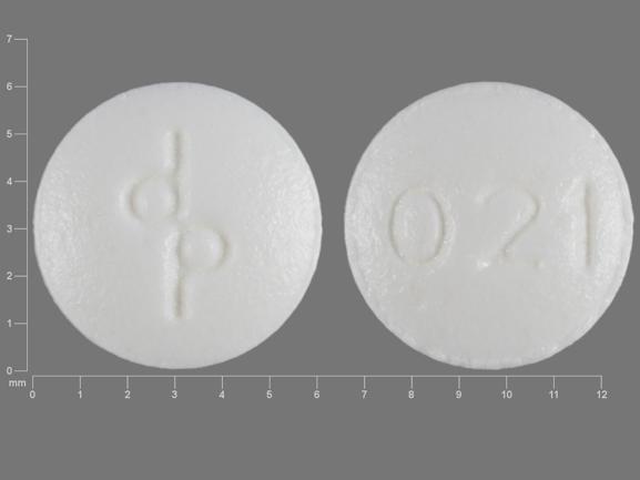 Pill dp 021 White Round is Kariva