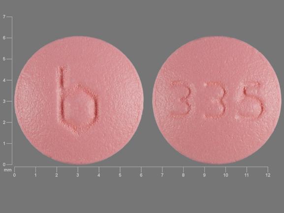 Pill b 335 Pink Round is Caziant