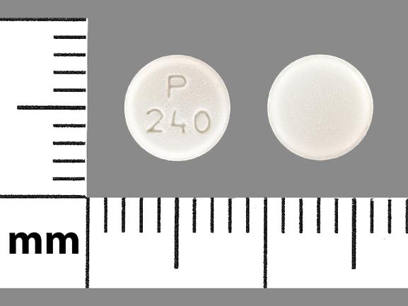 Pill P240 White Round is Repaglinide