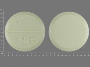 Pill WATSON 348 Yellow Round is Hydrochlorothiazide and Triamterene