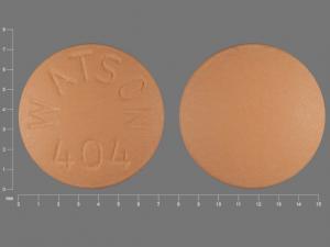 Pill WATSON 404 Peach Round is Verapamil Hydrochloride