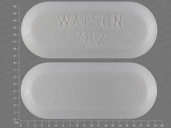 Pill WATSON 782 White Oval is Diethylpropion Hydrochloride Extended-Release