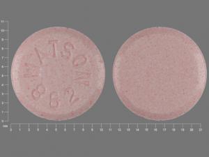 Pill WATSON 862 Pink Round is Hydrochlorothiazide and Lisinopril