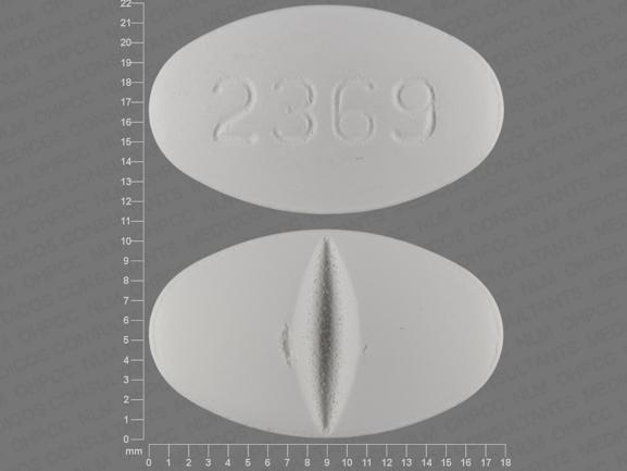 Pill 2369 White Oval is Ursodiol