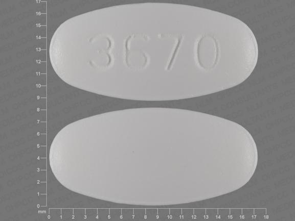 Pill 3670 White Oval is Nabumetone