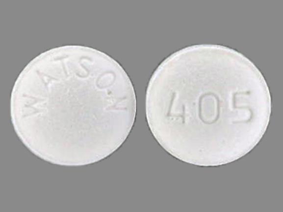 Pill WATSON 405  Round is Lisinopril
