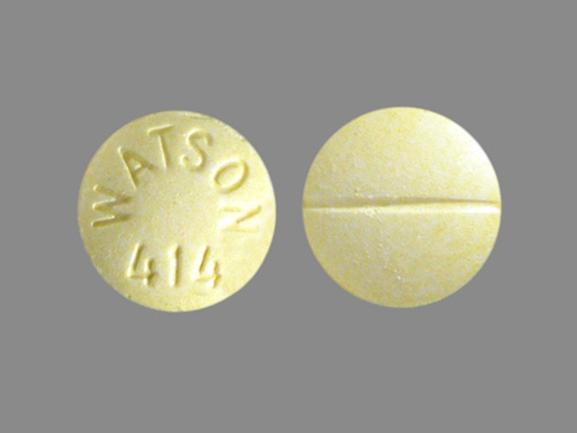 Pill WATSON 414 Yellow Round is Estropipate