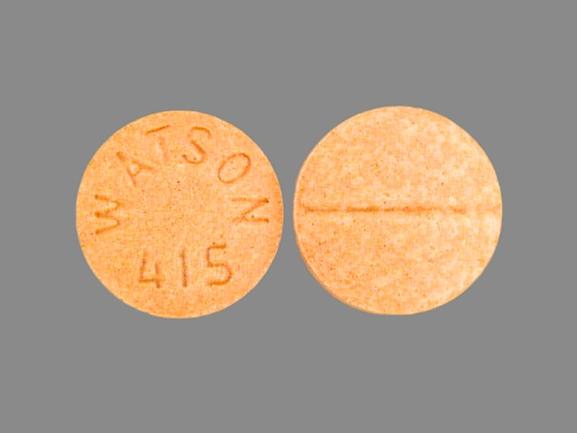 Pill WATSON 415 Orange Round is Estropipate