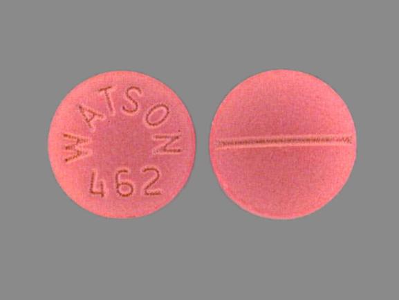 Pill WATSON 462 Pink Round is Metoprolol Tartrate