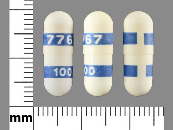 Pill 7767 100 White Capsule/Oblong is Celebrex