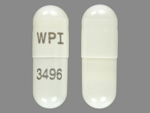 Pill WPI 3496 on Galantamine Hydrobromide Extended Release 8 mg