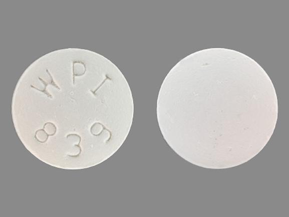 Bupropion hydrochloride extended-release (SR) 150 mg WPI 839
