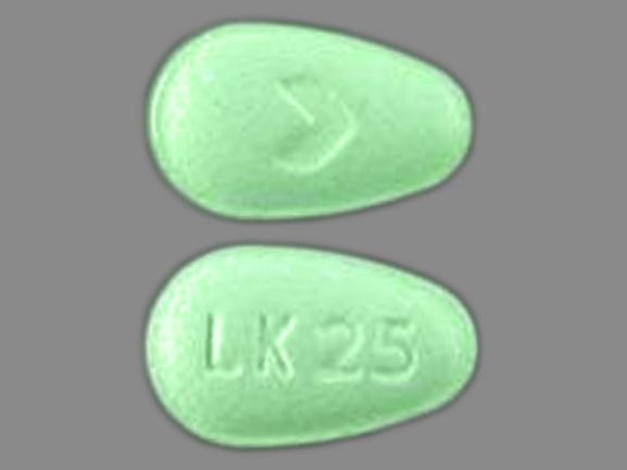 Losartan potassium 25 mg LK 25 >