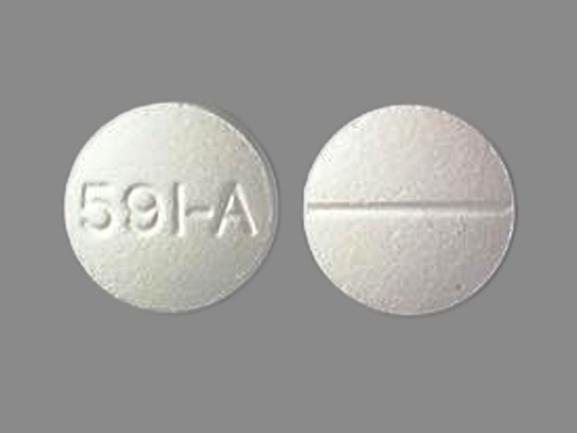 Pill 591-A White Round is Meprobamate