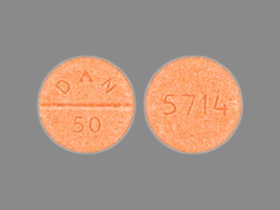 Amoxapine 50 mg 5714 DAN 50