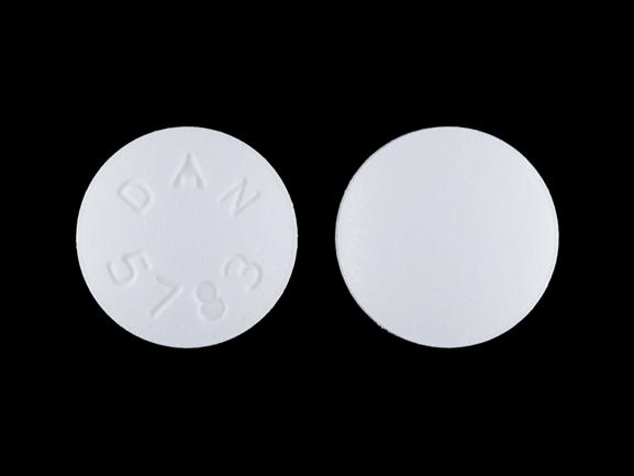 Atenolol and chlorthalidone 100 mg / 25 mg DAN 5783