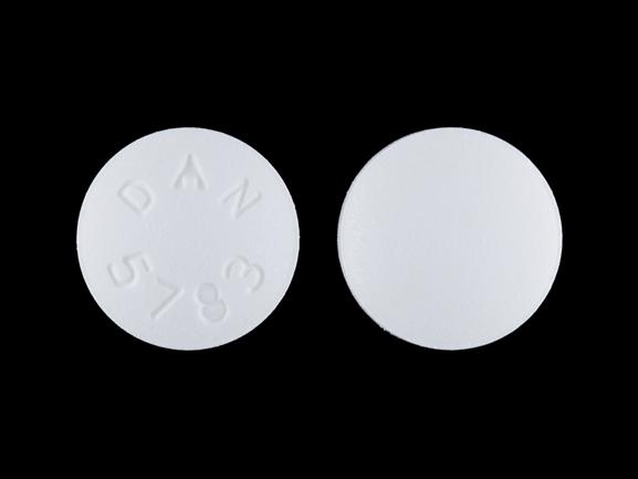Atenolol and chlorthalidone 100 mg / 25 mg DAN 5783