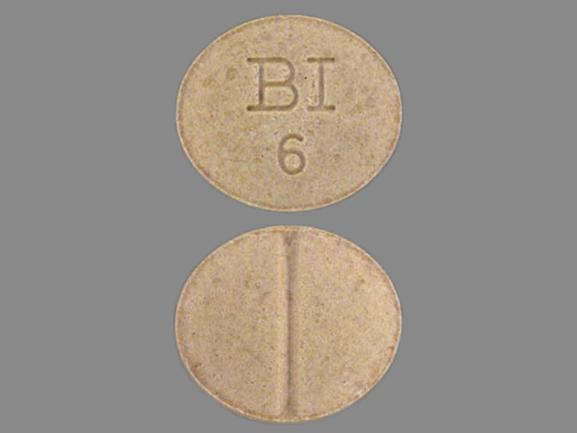 Pill Bl 6 Tan Round is Catapres