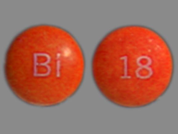 Pill BI 18 Orange Round is Persantine